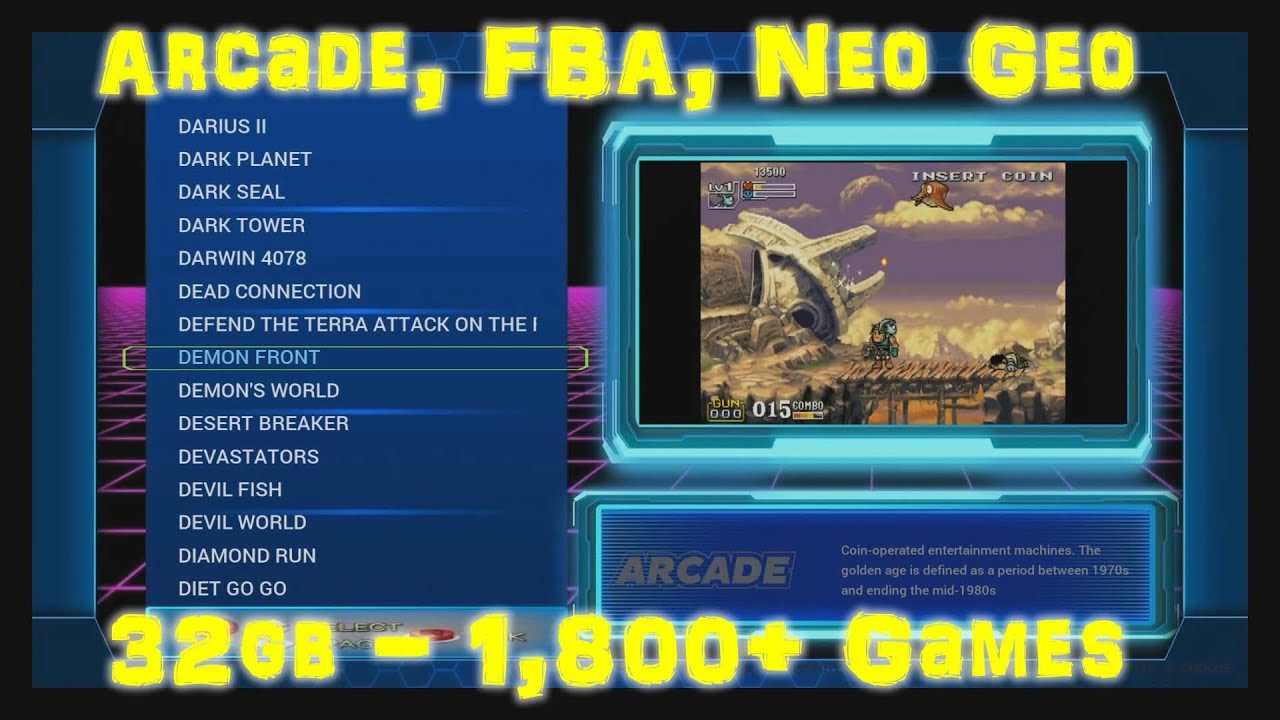 32gb Arcade, Final Burn Alpha, CPS, and Neo Geo Only Build