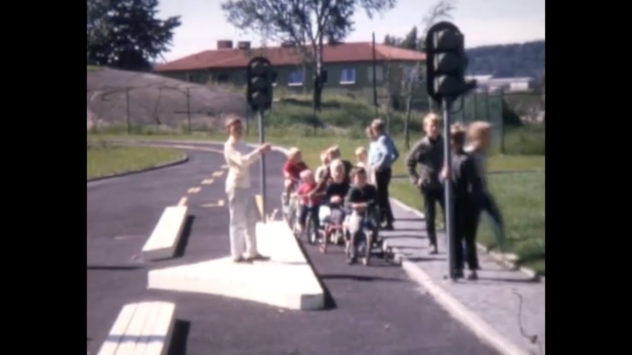 Trafikskola för barn på 60-talet i Uddevalla