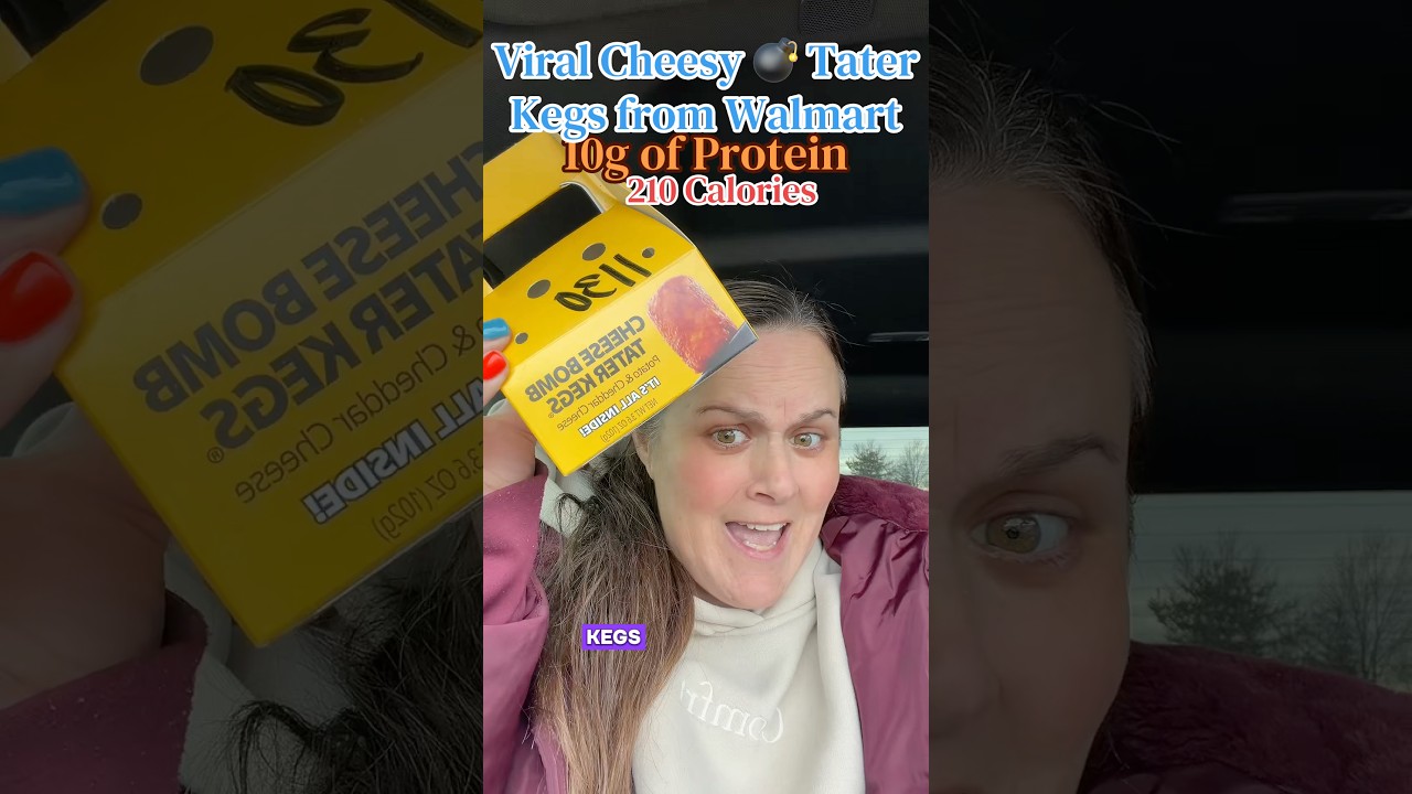 Trying the Viral Cheesy  💣 Tater Kegs from Walmart 