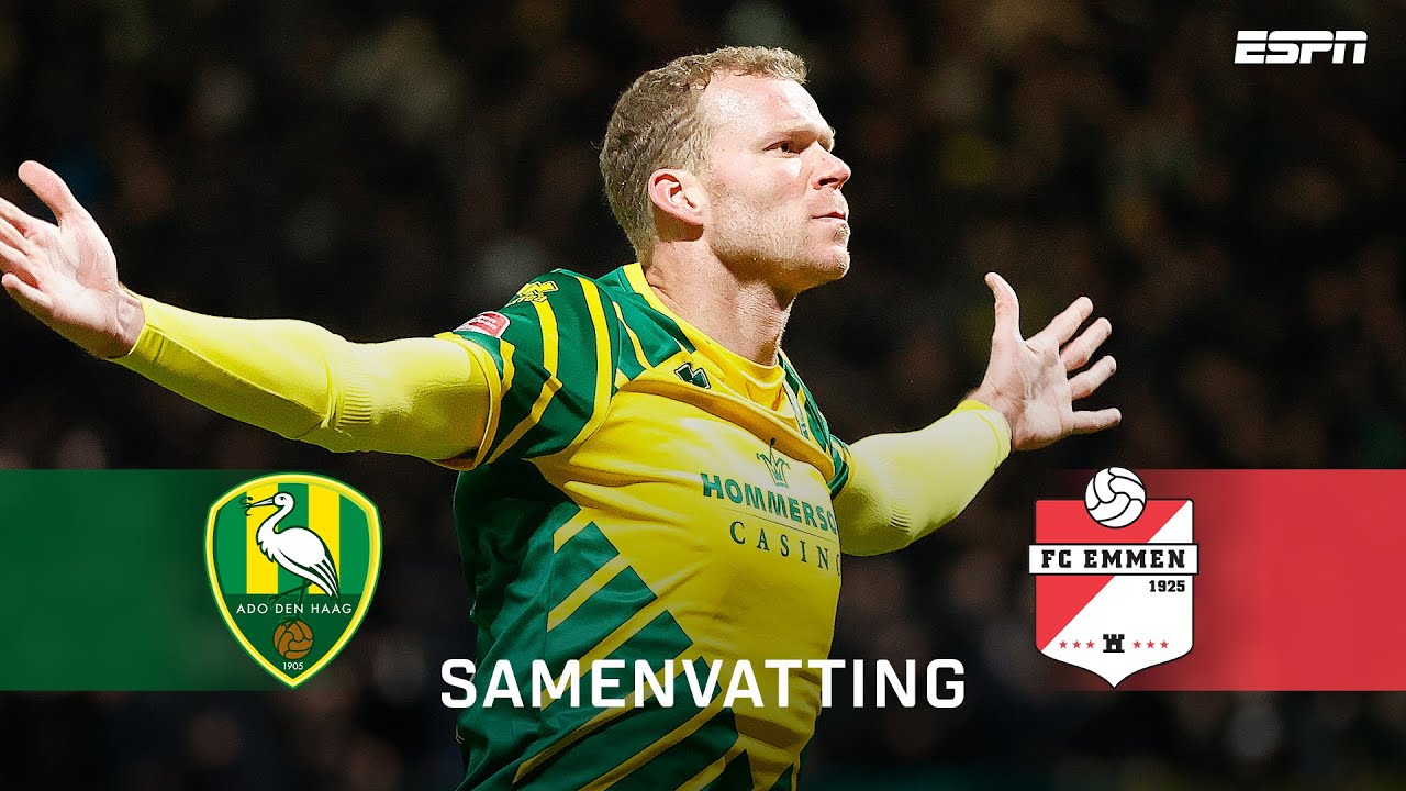 Henk Veerman wéér trefzeker met echte SPITSENGOAL 💪 | Samenvatting ADO Den Haag – FC Emmen