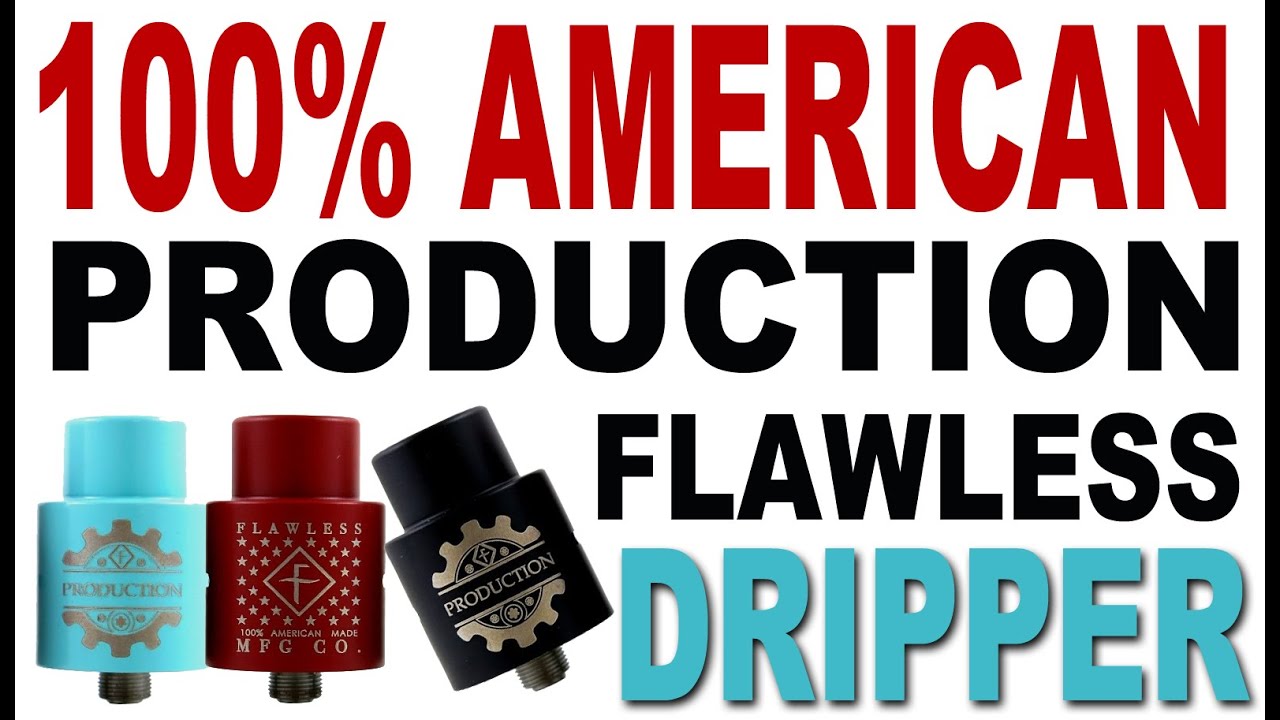 flawless production e-juice Dripper from vapeabox dual coil build great vape vape