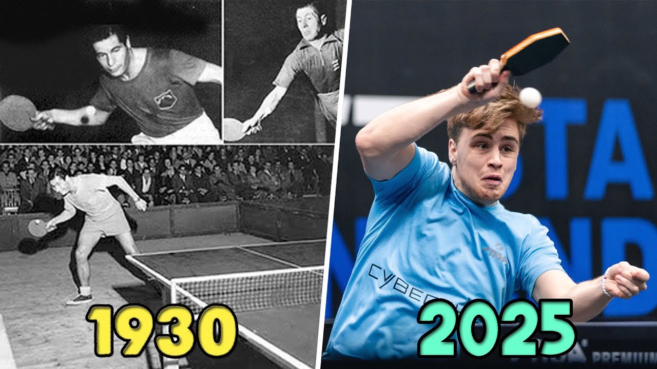 Table Tennis Evolution 1930-2025