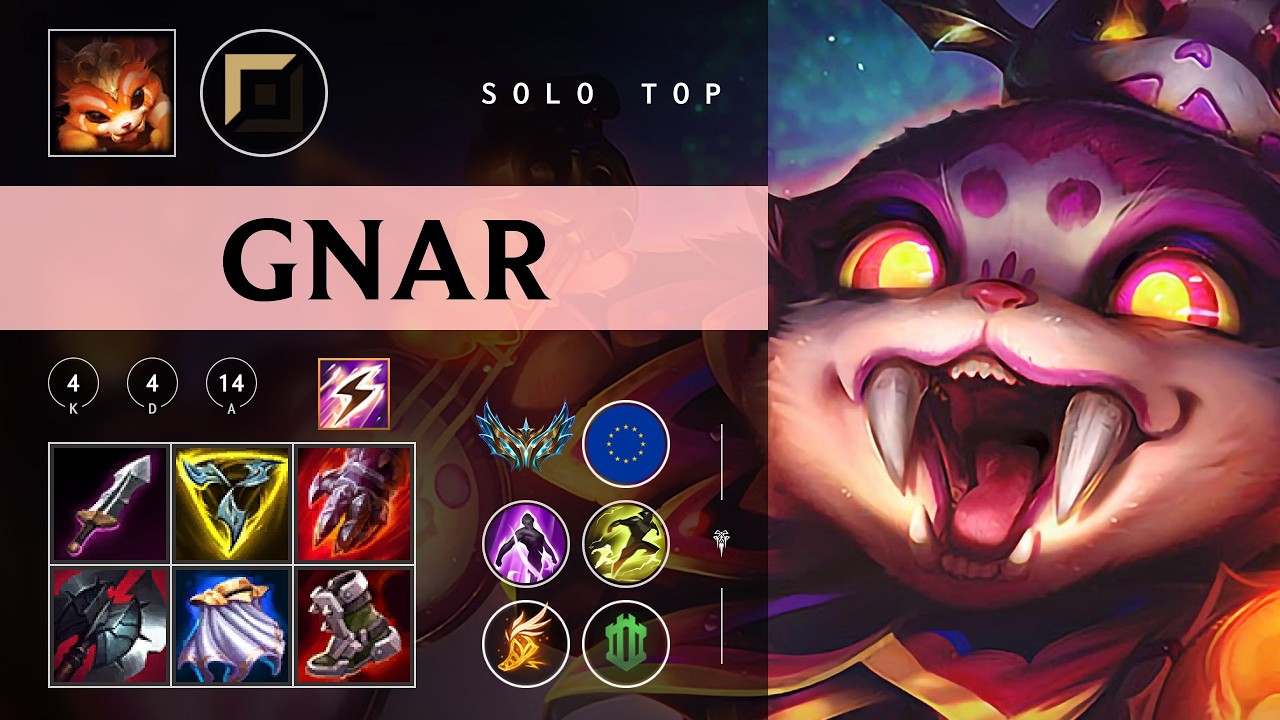 Gnar Top vs Camille - EUW Challenger Patch 26.04