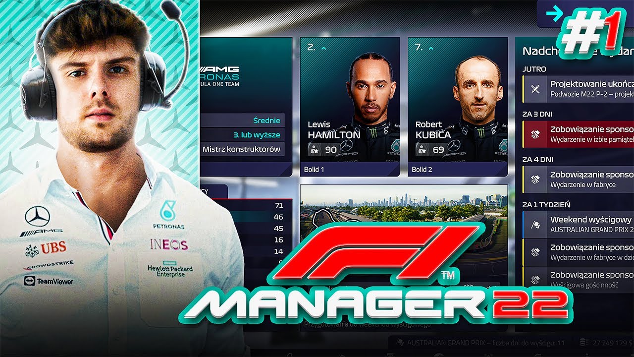ROBERT KUBICA w MERCEDESIE! F1 MANAGER 22