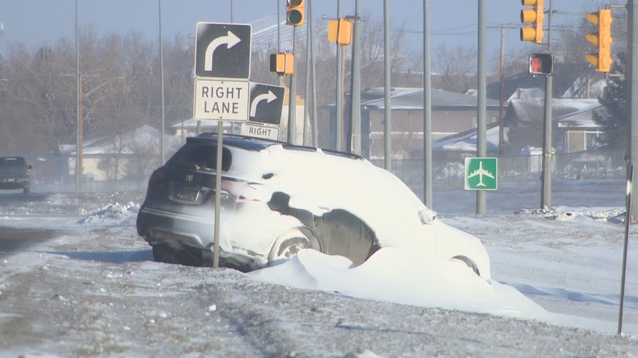 Wild winds and reduced visibility left motorists stranded across Saskatchewan