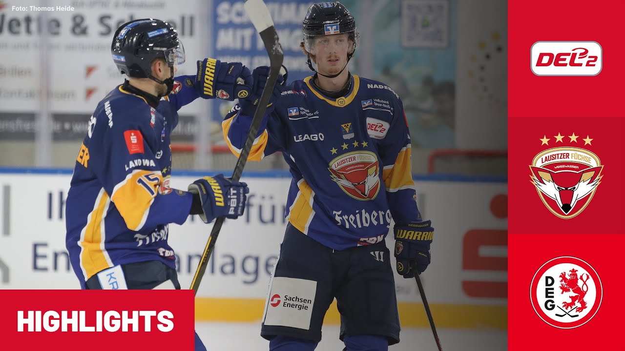 DEL2: Lausitzer F&uuml;chse vs. D&uuml;sseldorfer EG | Highlights