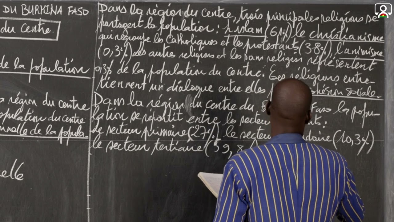 Cours - 5e - Géographie : La Géographie du Burkina Faso - La population de la région du centre 4/4