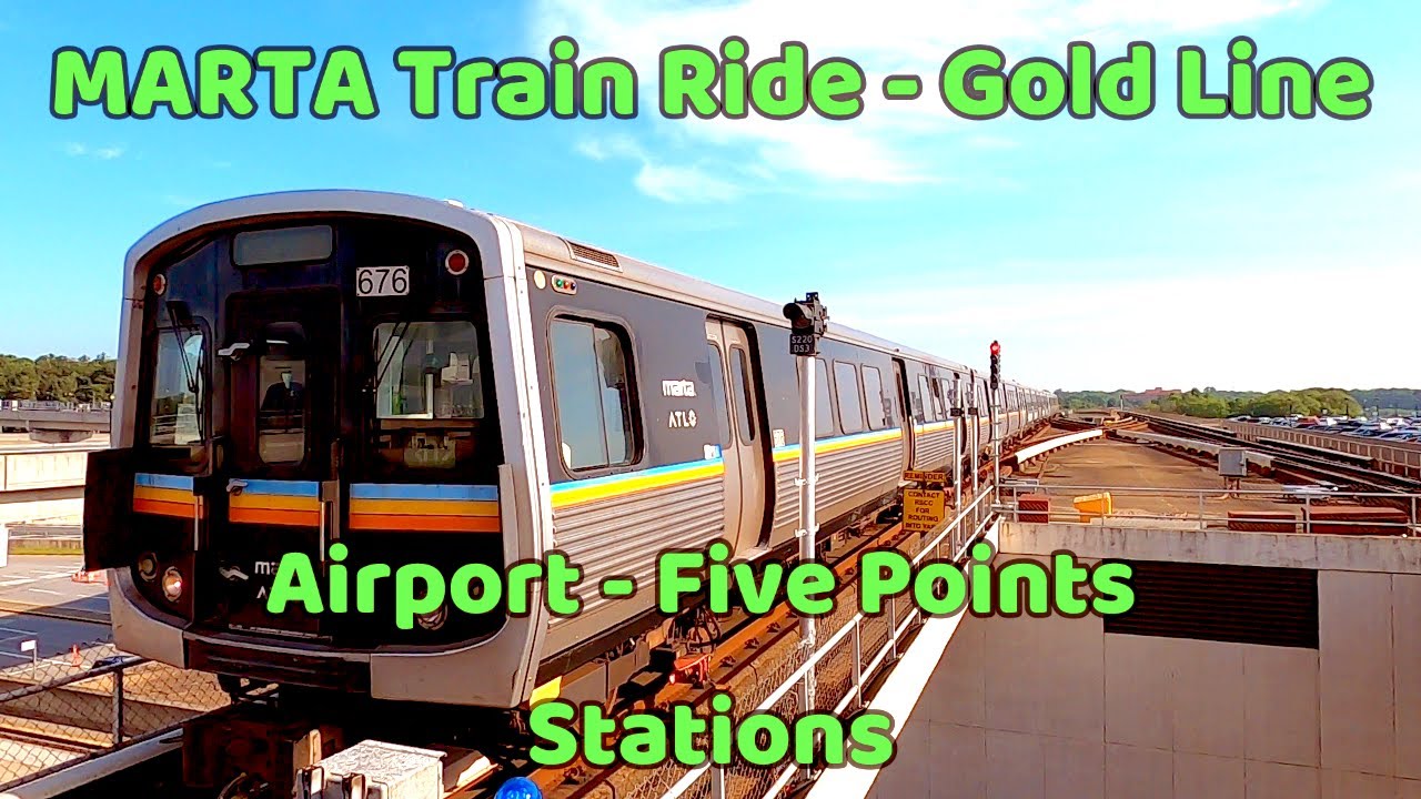 🚞MARTA Train Ride on Gold Line - Atlanta, GA