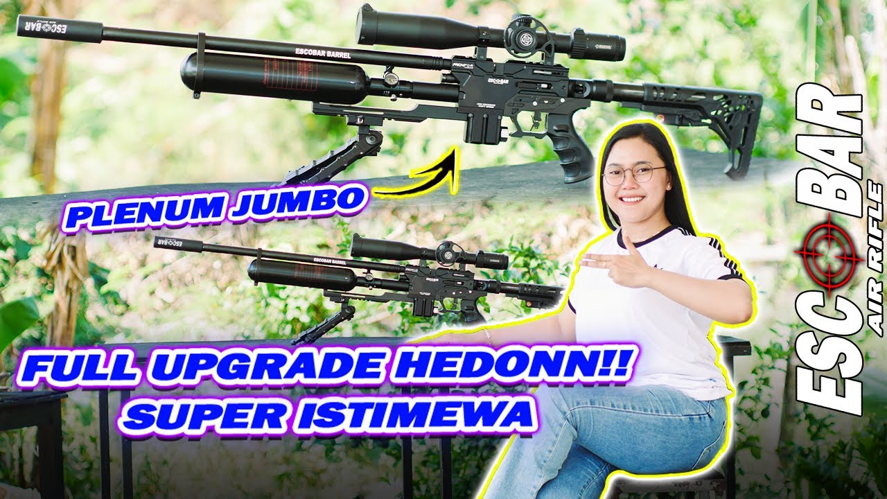 FULL UPGRADE SUPER ISTIMEWA!! TES AKURASI PCP PREDATOR ESCOBAR AIRRIFLE TERBAIK DI JARAK 50 METER