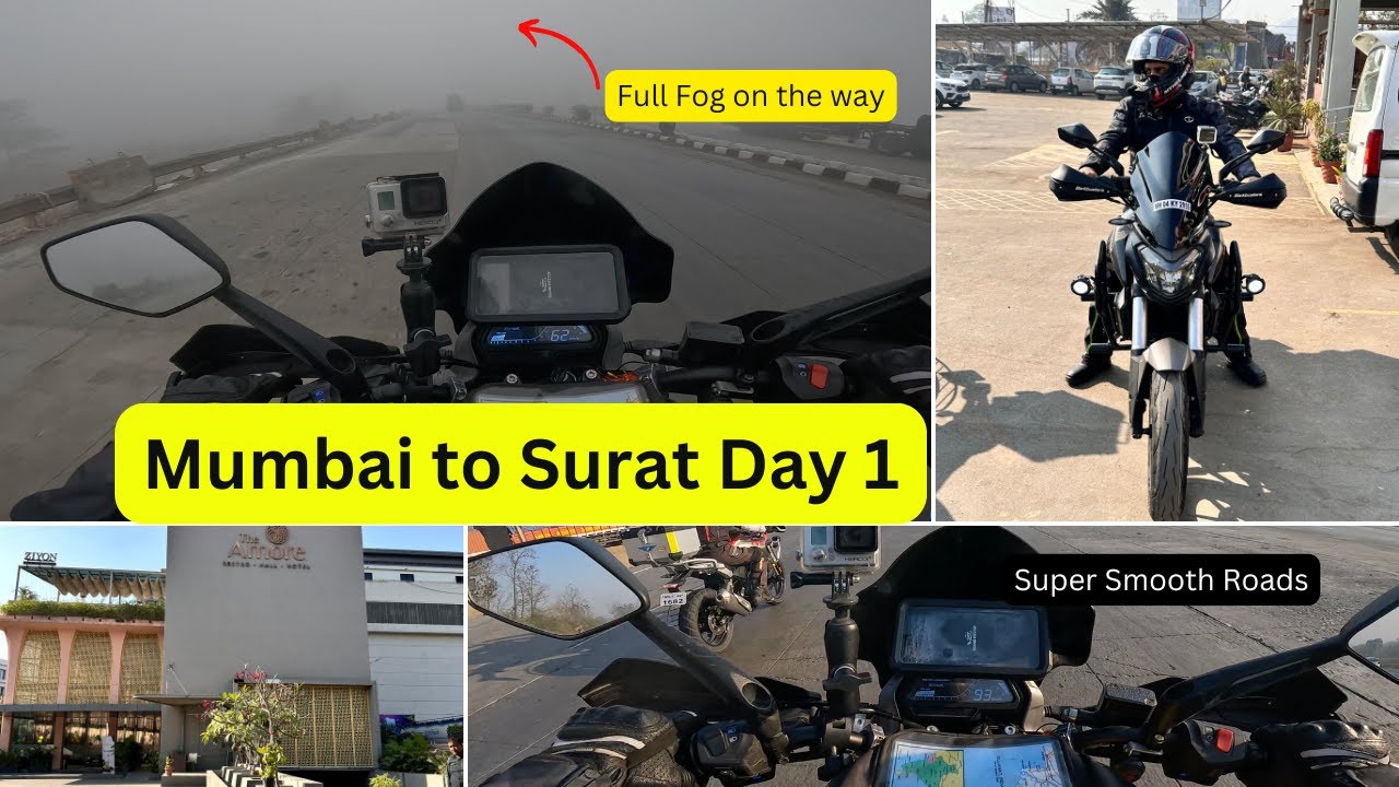 Mumbai to Surat | Road Smooth Tha, Par Yeh Fog Kahan Se Aaya?! 😱🏍️