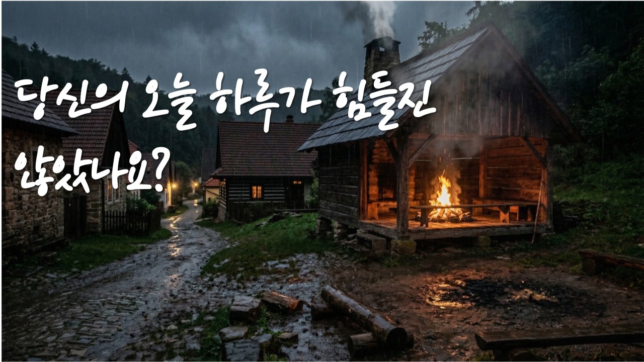 잠 안 오면, 이 소리 🌧 빗소리와 모닥불 수면 ASMR 2시간
