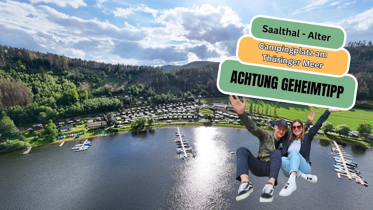 Wir zeigen euch einen Campingplatz in Hohenwarthe Saalthal Alter direkt am Wasser, Thüringer Meer