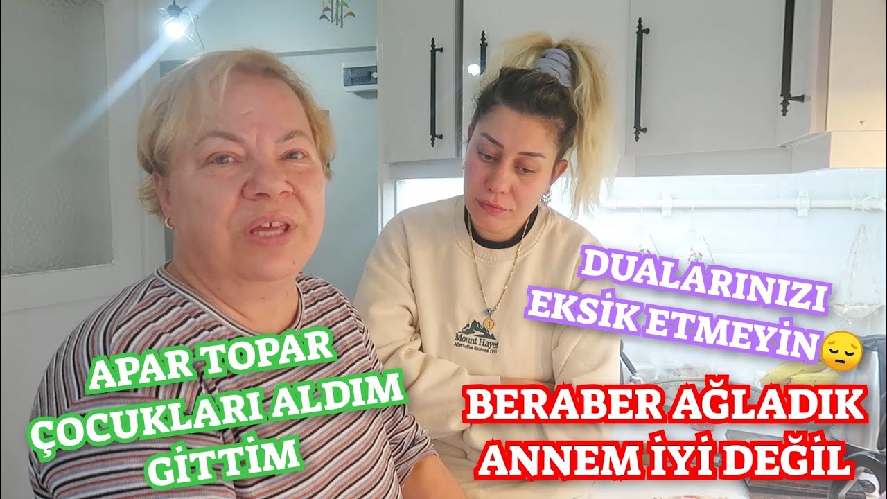 ANNEM İYİ DEĞİL😔BERABER AĞLADIK😥TORUNLARINA HASRET,YEMEĞİMİ YAPIP GİTTİM CİLT BAKIMI