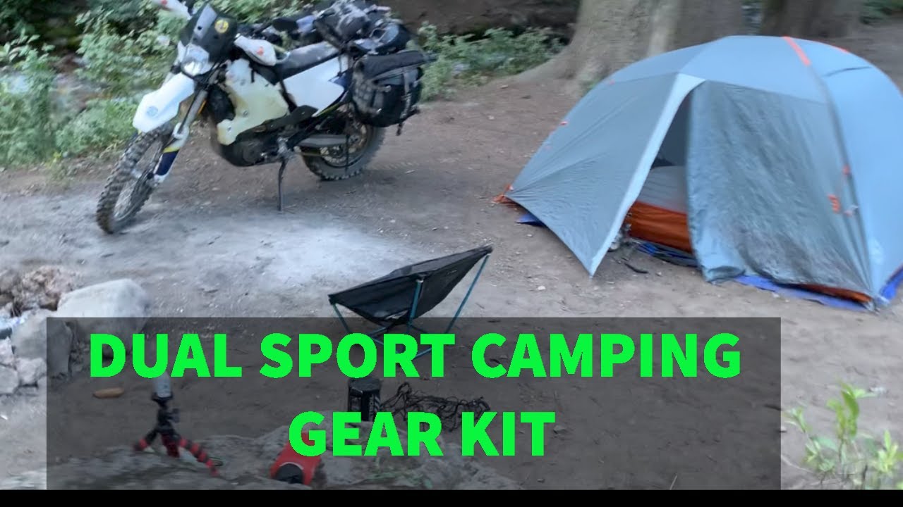MOTORCYCLE CAMPING: Dual Sport Camping Gear KIT