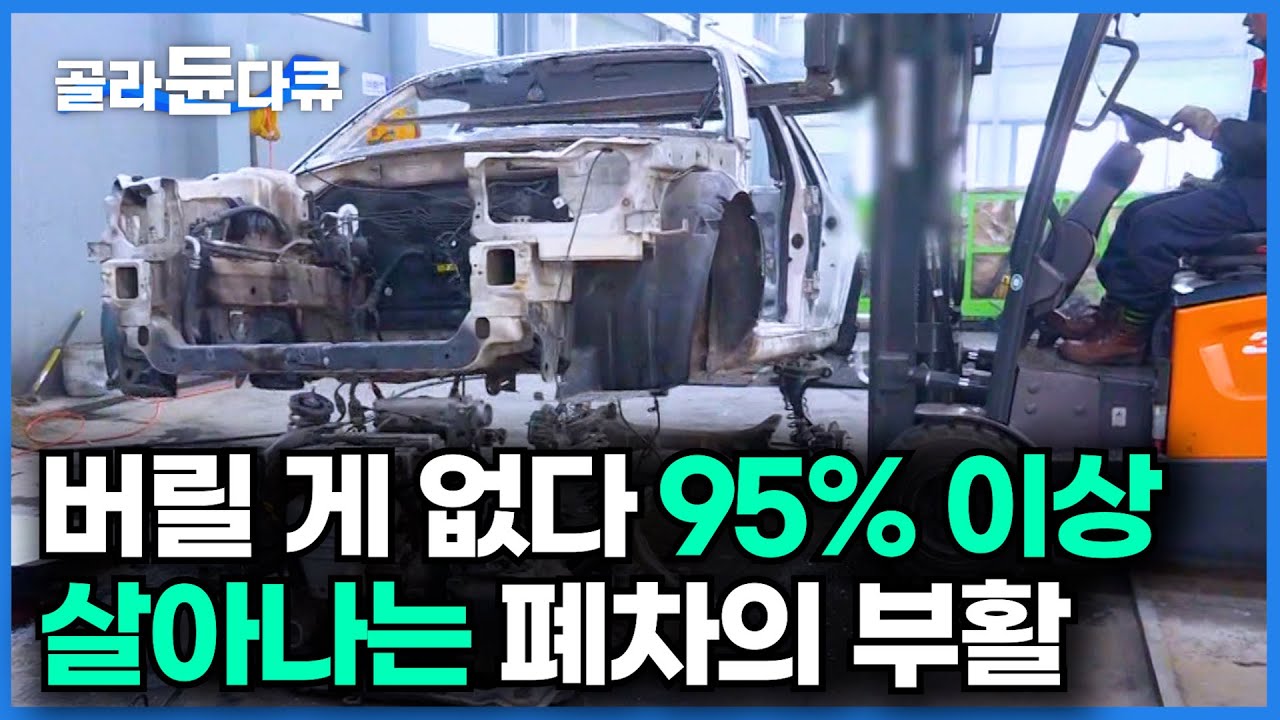 폐차가 왜 이리 많아요. 새벽까지 줄줄이 들어오는 폐차ㅣ보물찾기 시작 문까지 재활용하는 폐차 부활 과정ㅣ극한직업│#골라듄다큐