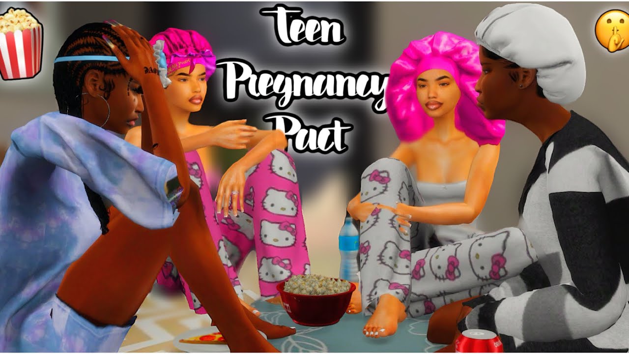 🦋NEW🦋 TEEN PREGNANCY PACT 🤰🏽🤞🏽 ep.09 pt.1: sleepover of secrets ♡