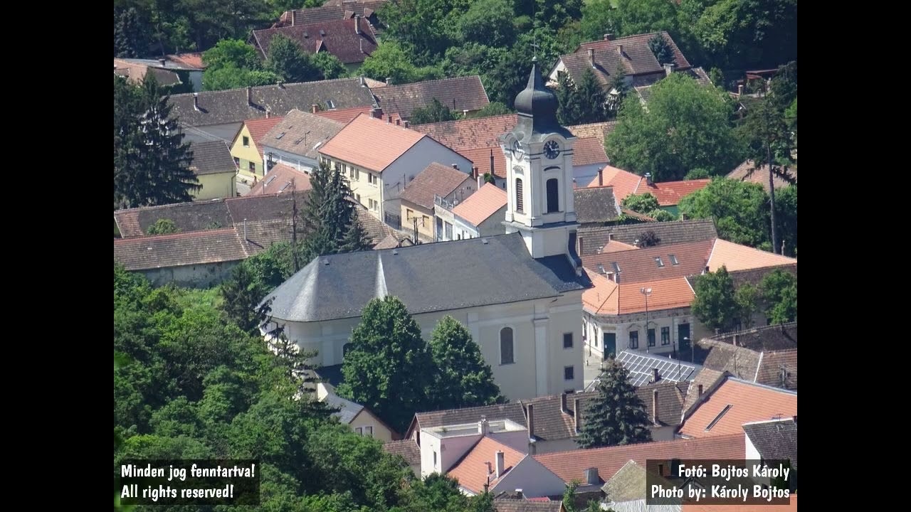 Visegrád (H), Keresztelő Szent János templom déli harangszó a fellegvárból 2023. Június 18.
