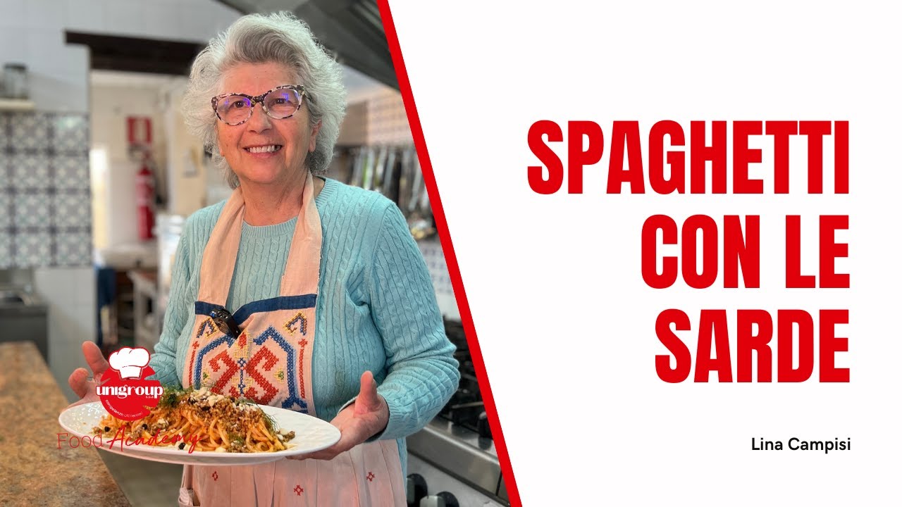 Spaghetti con le sarde di Lina Campisi Taverna La Cialoma #UnigroupFoodAcademy