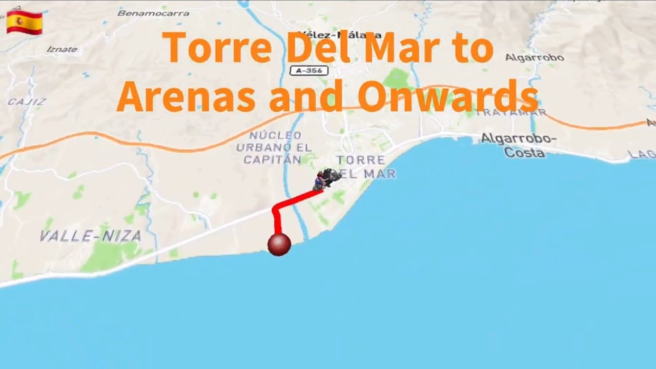 Two Up On A Himalayan. Torre Del Mar to Arenas, Spain.  No commentary, just scenery and music