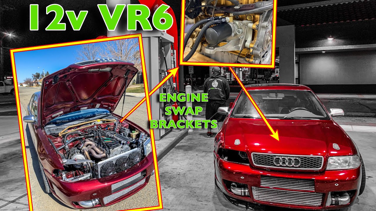 12V VR6 - AUDI - BOLT ON ENGINE SWAP BRACKETS