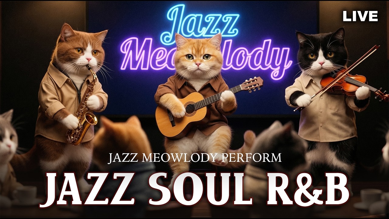 Smooth Jazz Soul R&B Instrumental 🎷 Music for Sleep & Peaceful Nights | Jazz Meowlody