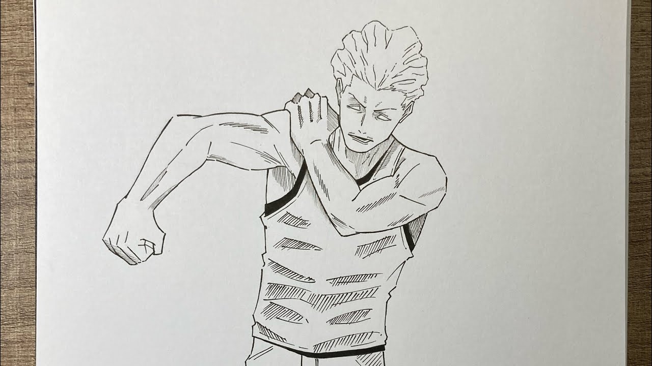 Drawing Hakari Kinji - step by step - Jujutsu kaisen