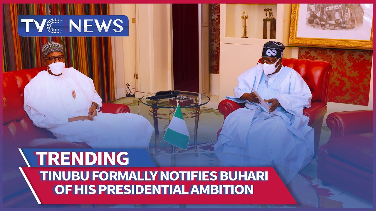 (Full Video) Tinubu Formally Notifies Buhari of His Presidential Ambition