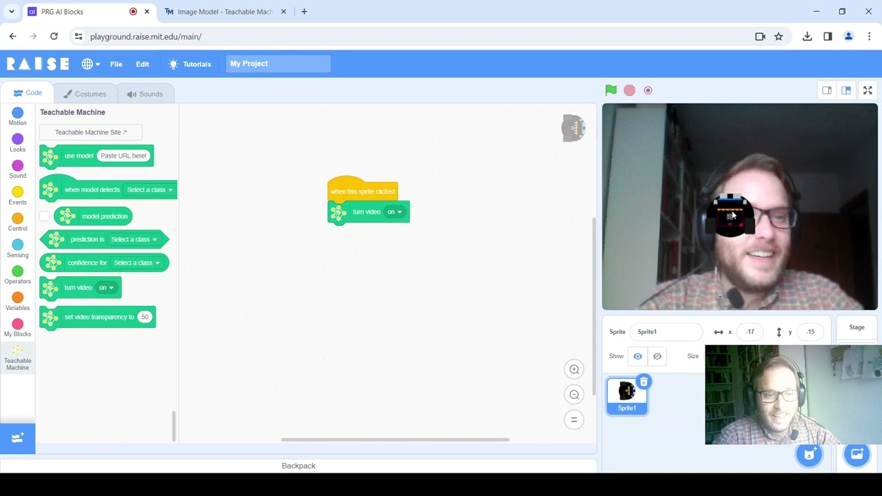 ¡Entrena modelos de Machine Learning y haz aplicaciones con Scratch!Teachable Machine y MIT Raise