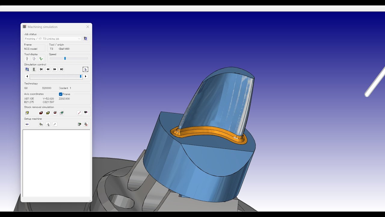 Hypermill tutorial:Linking job and finishing in Hypermill