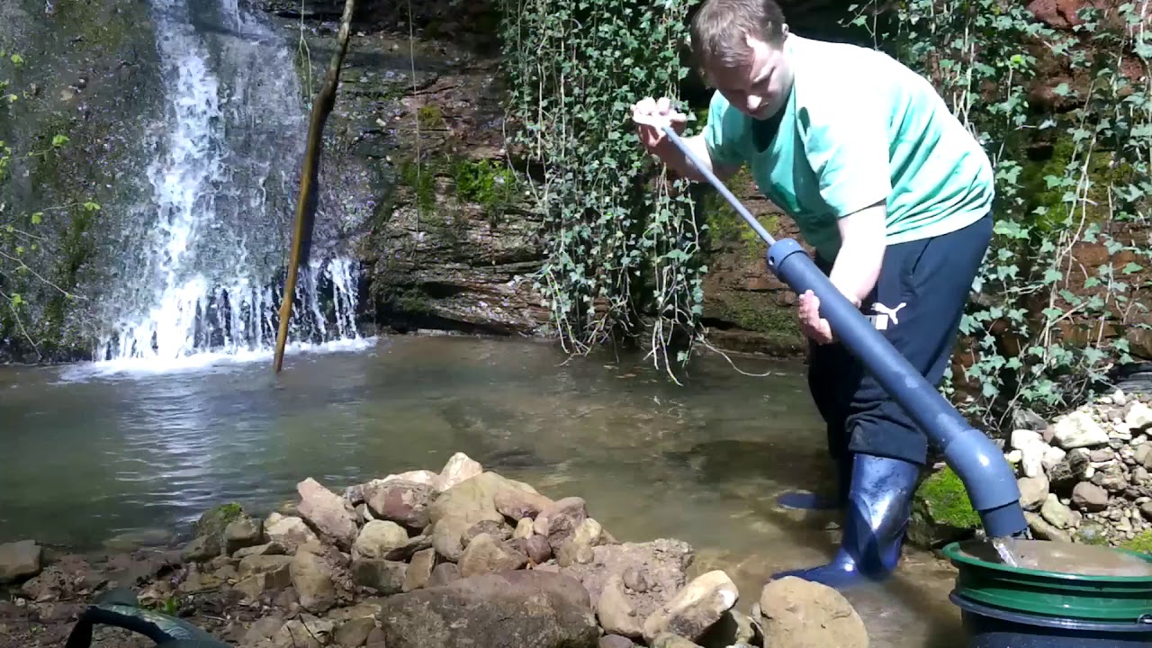 Goldwaschen bei Trier Handerson Pumpen Test