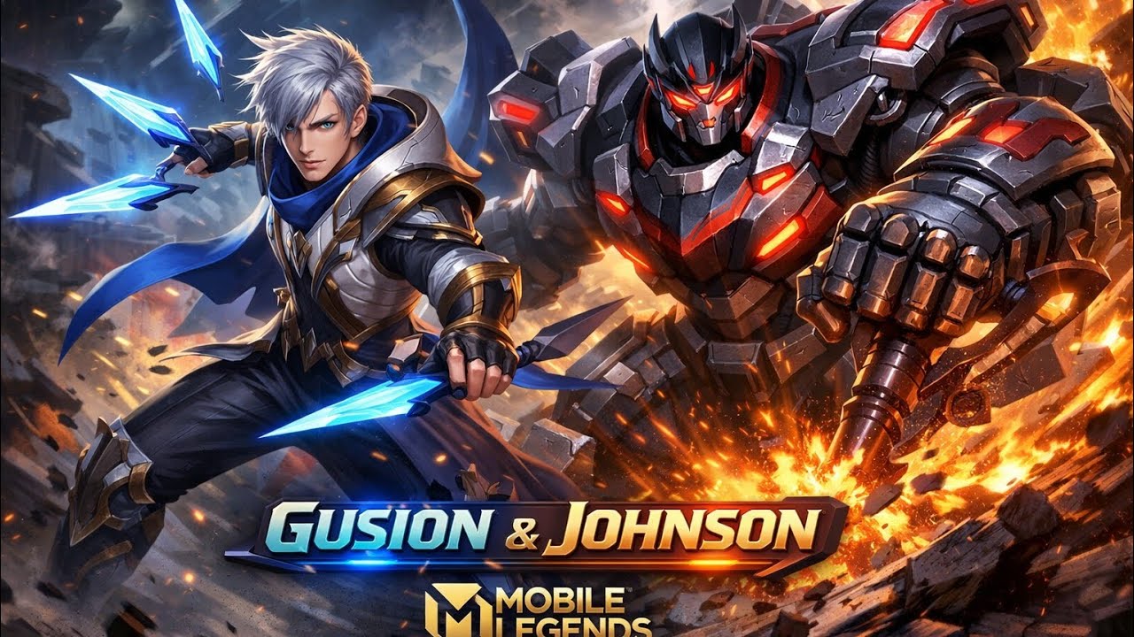 “From Crash to Kill 😈 Gusion + Johnson Perfect Combo”
