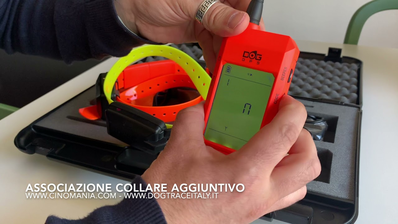 Associazione collare X20/X30 Dogtrace GPS con ricevente