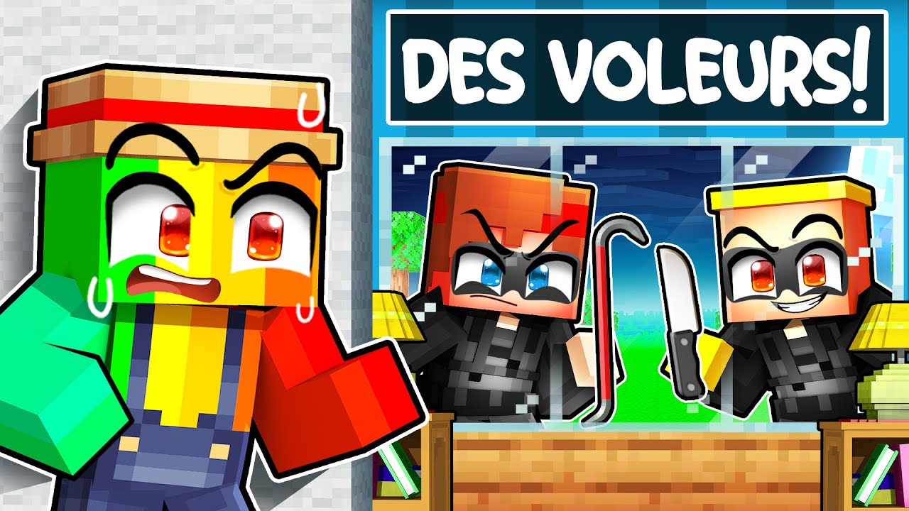 Des VOLEURS veulent CAMBRIOLER ma Maison sur Minecraft !