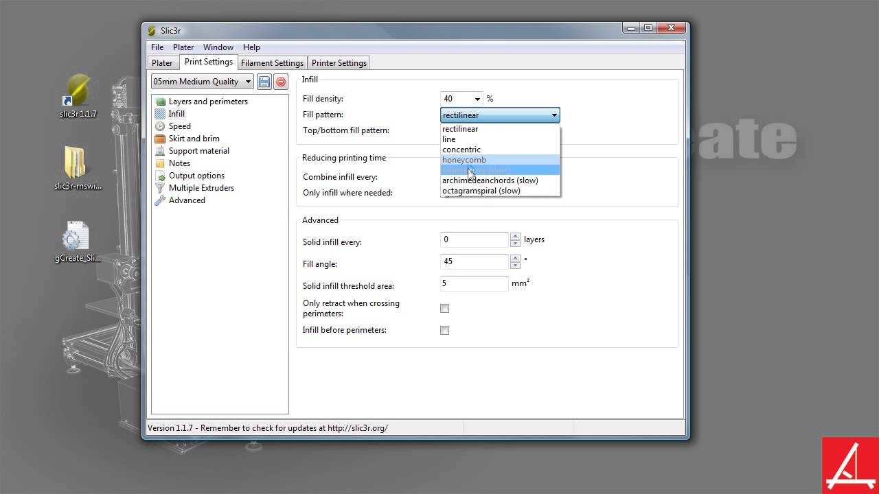 Slic3r 1.1.7 Tutorial Part 1 - Setup and Overview