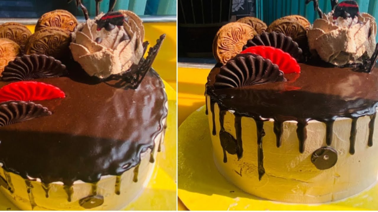 চকলেট কেক ডেকোরেশন। #cake #cakebaking  #cakedecorations  #cakerecipe 