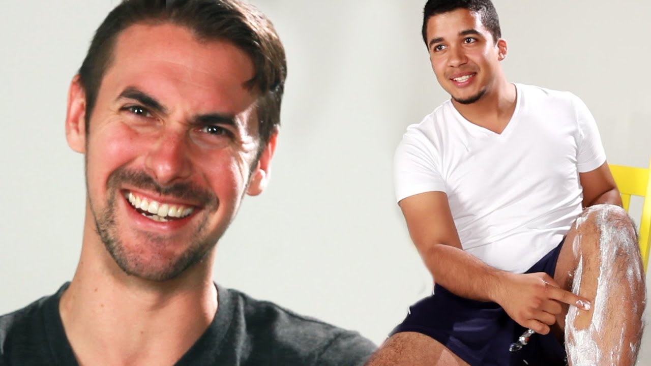 Guys Shave Their Legs For The First Time