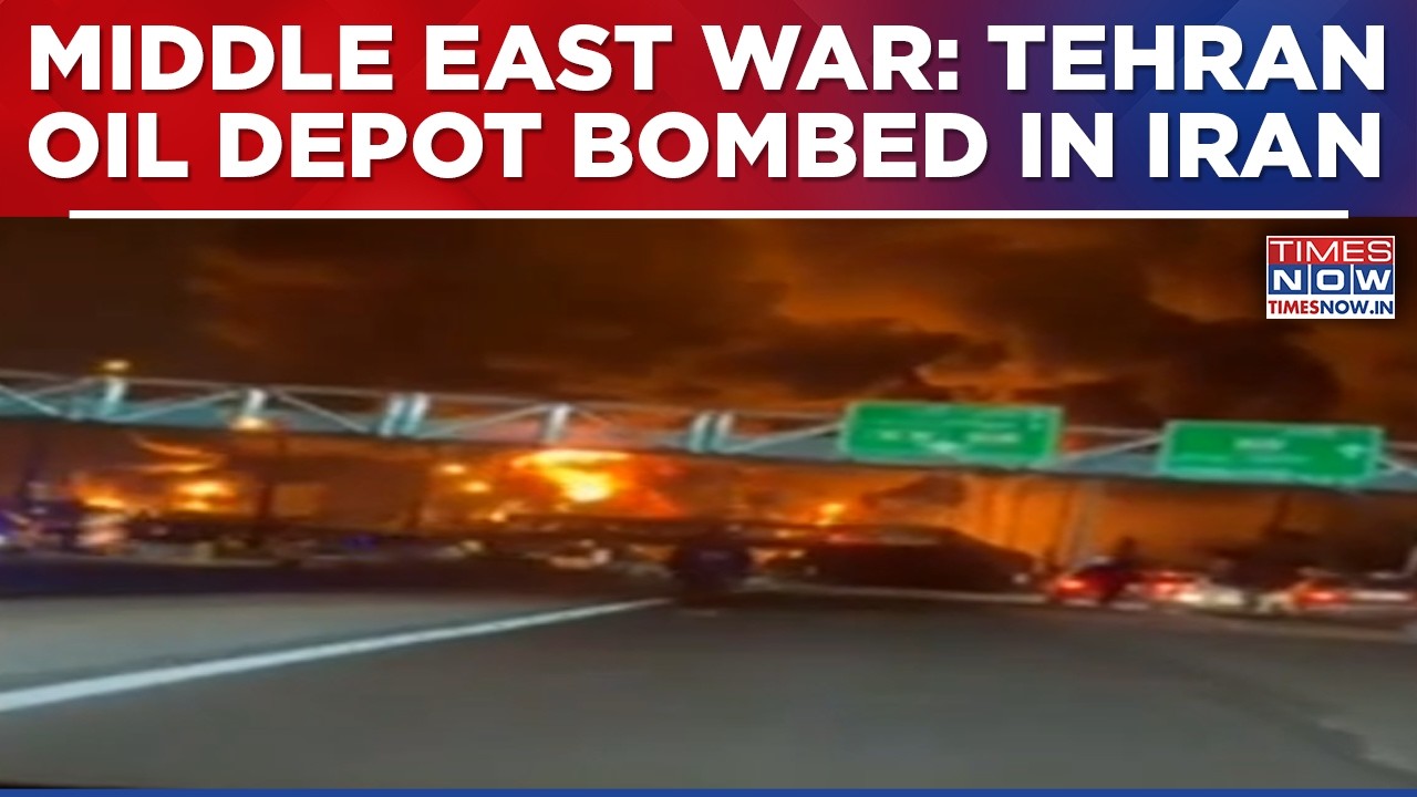 Tehran Oil Depot Bombed; Massive Fire & Thick Smoke Seen As Fuel Storage Site Engulfed In Flames