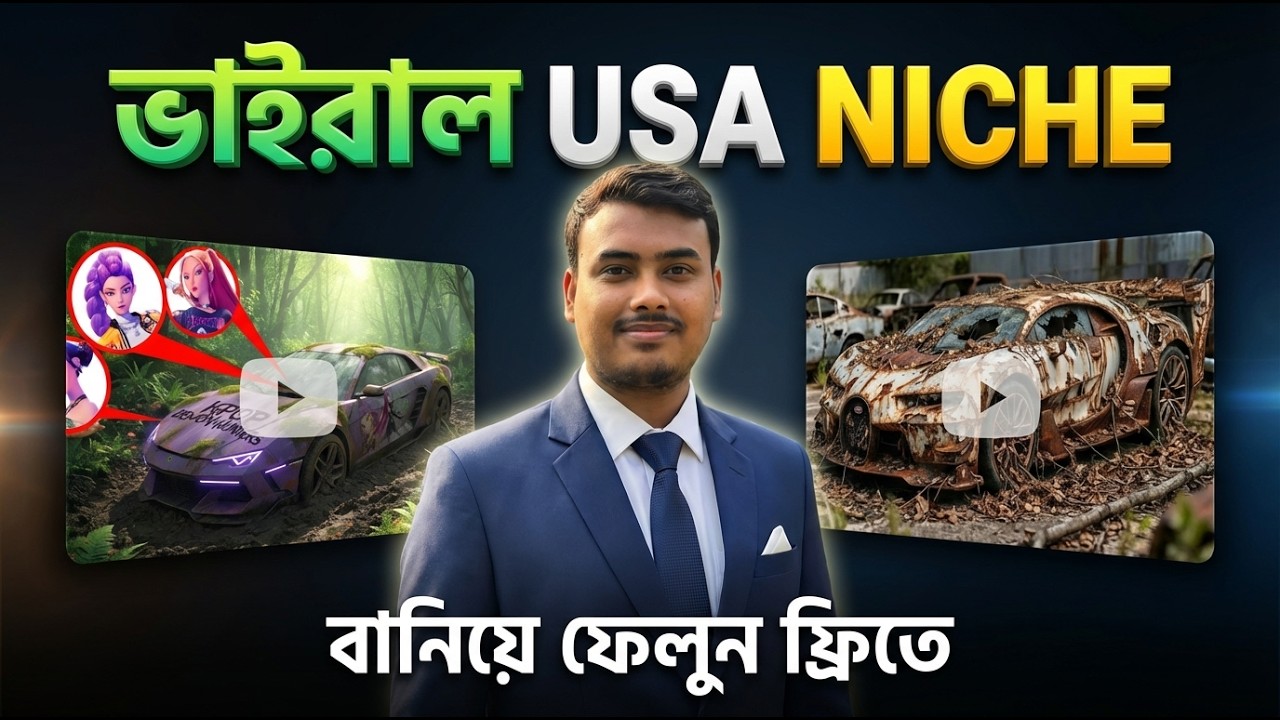 ভাইরাল USA NICHE | how to make car restoration video with ai | car restoration video | ai video