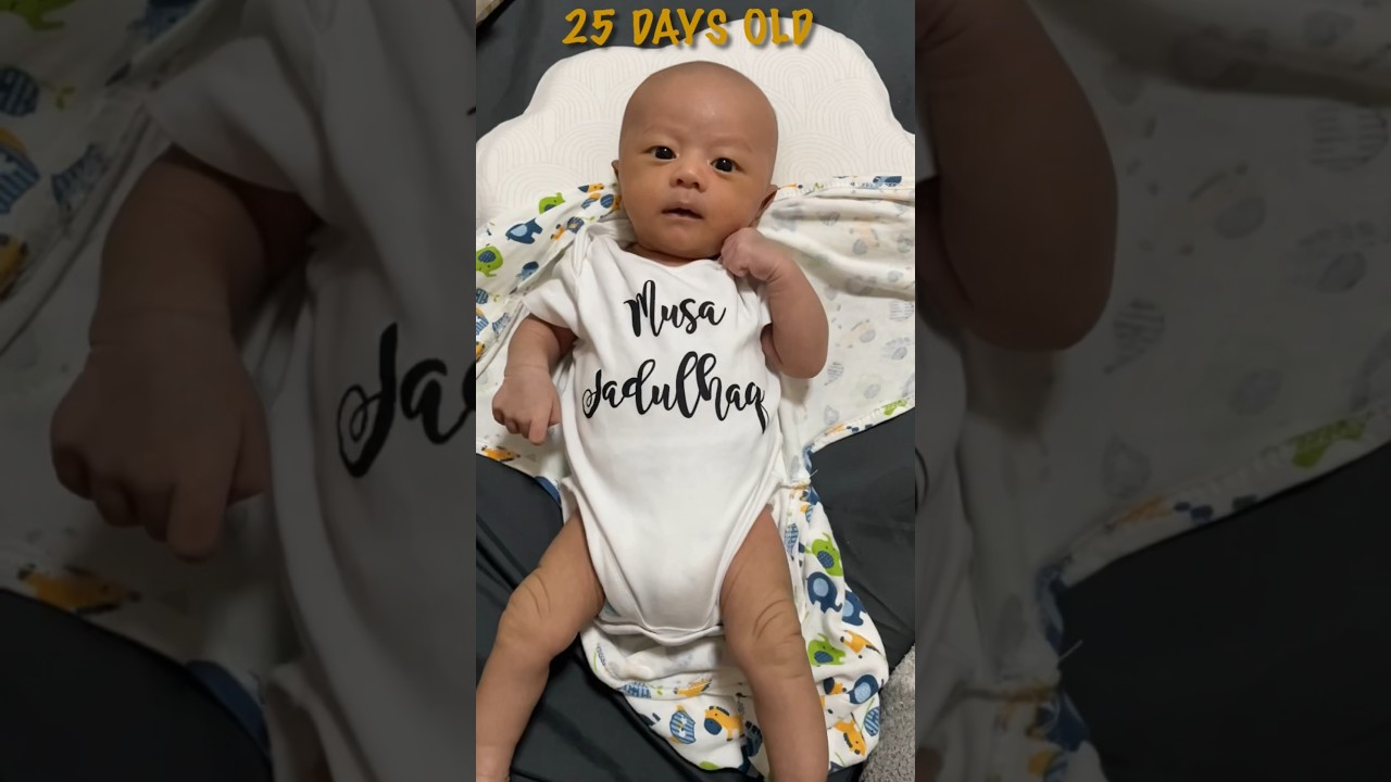 10 days old VS 25 days old 💙👶🏻 #newborn #shorts #babyboy #touchmybody #mariahcarey #viral #baby