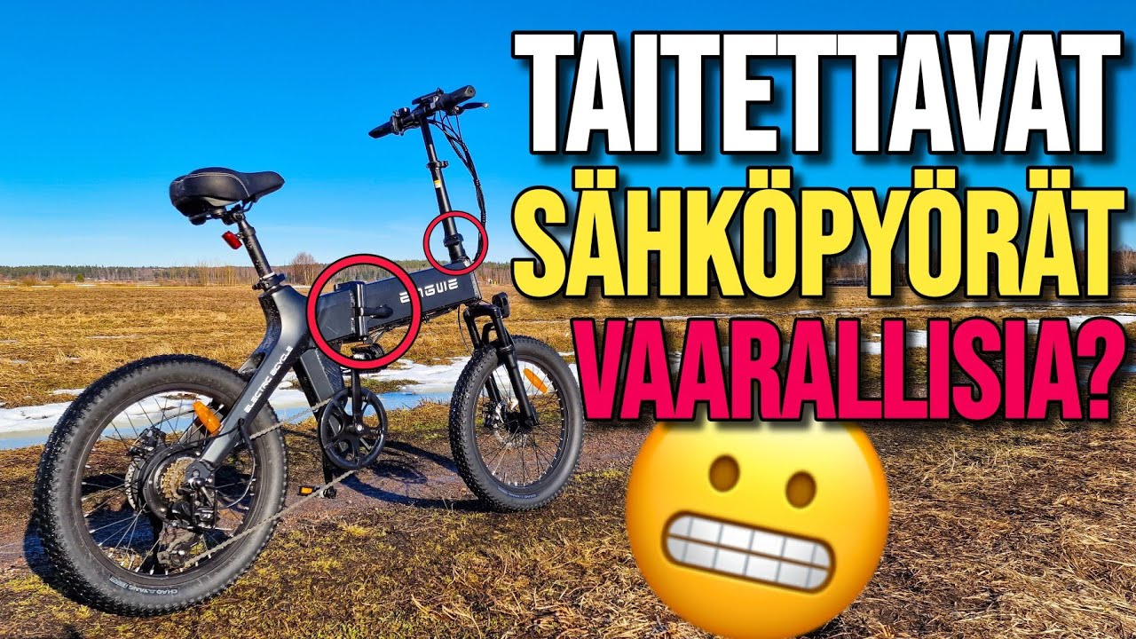 Kestääkö taitettavat sähköpyörät? Engwe c20 pro ajelua
