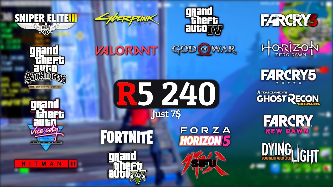 R5 240 Is The Best Price To Performance, Low End GPU | 20 Games Tested