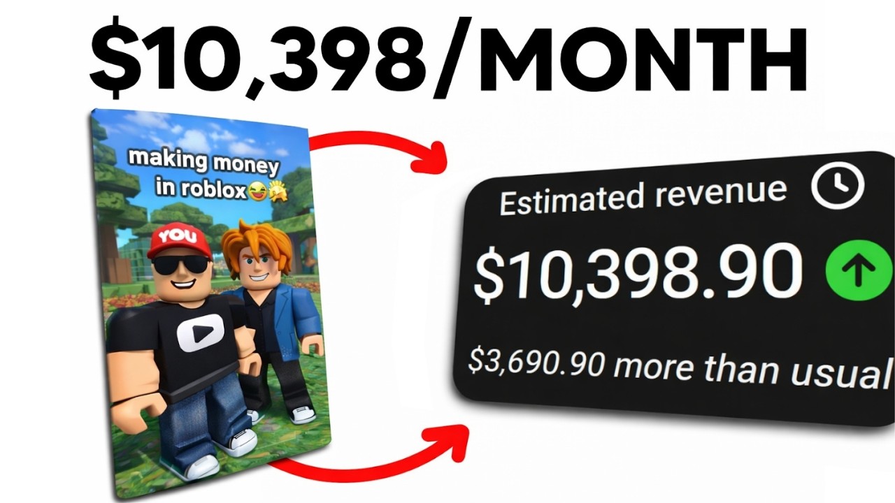 How I Make Viral Roblox Shorts Under 5 min ($10K /month)