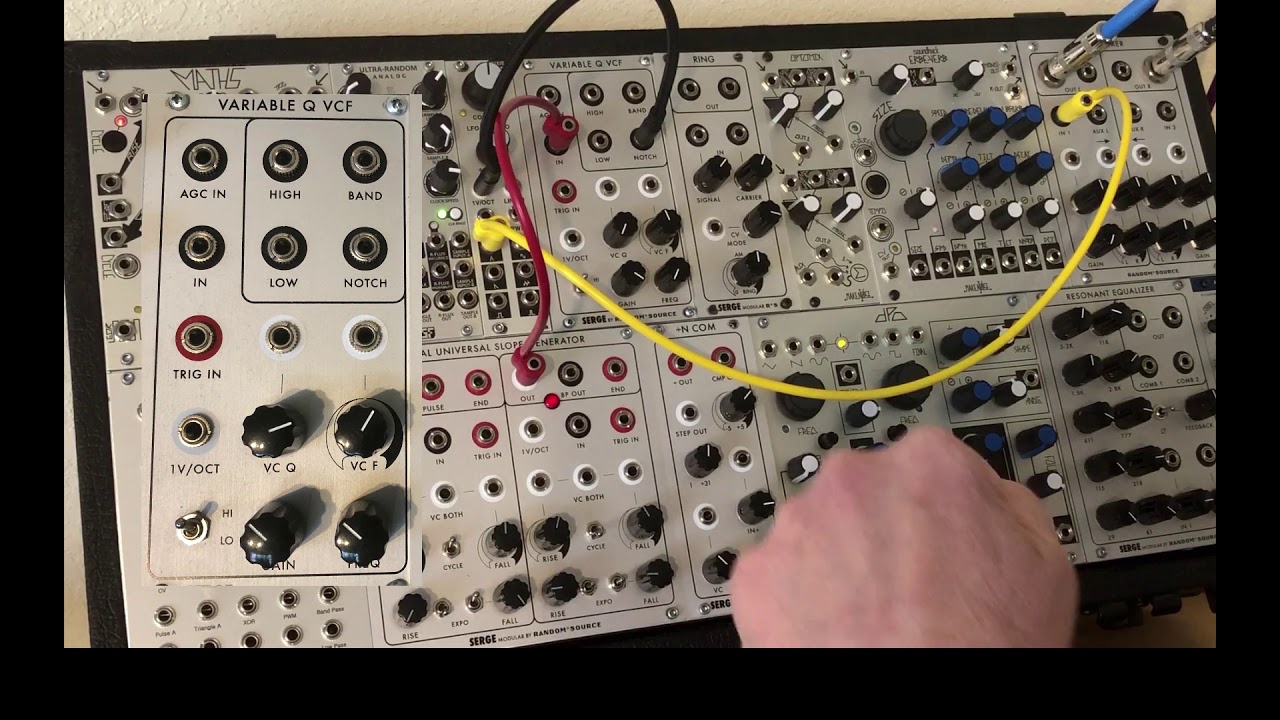 Serge VCFQ as Attenuator