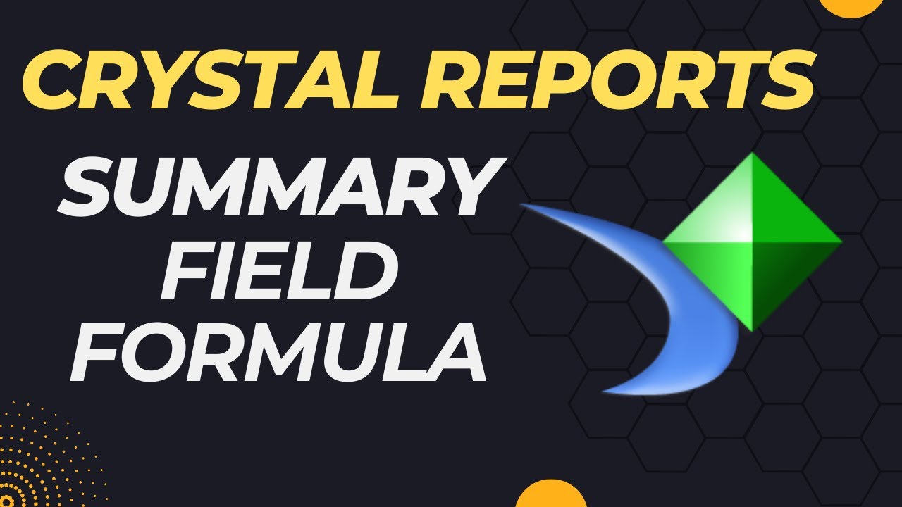 Create a Formula based on Summary Fields in Crystal Reports