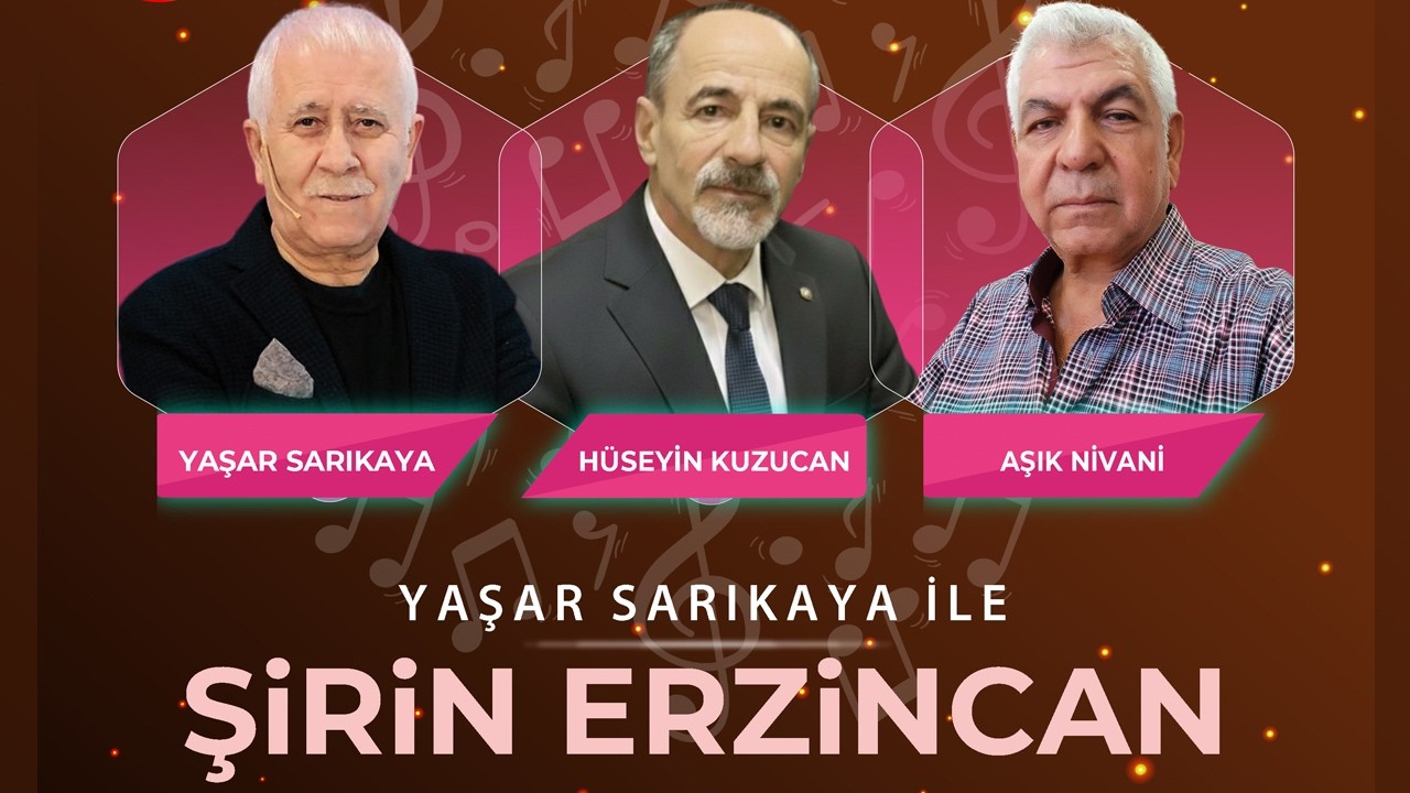 Şirin Erzincan programında Yaşar Sarıkaya'nın konukları Aşık Nivani ve Şair Hüseyin Kuzucan