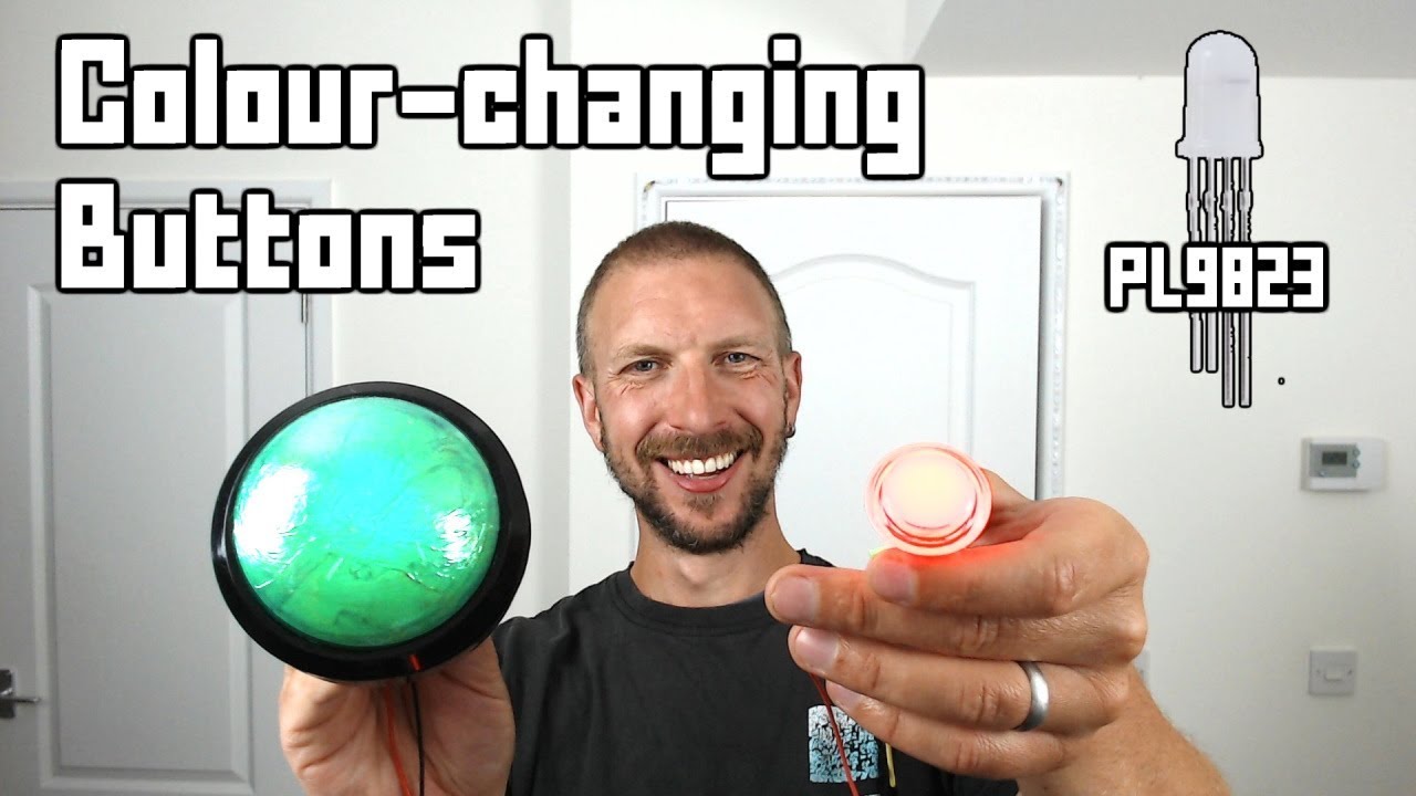 Colour-changing RGB Arcade Buttons