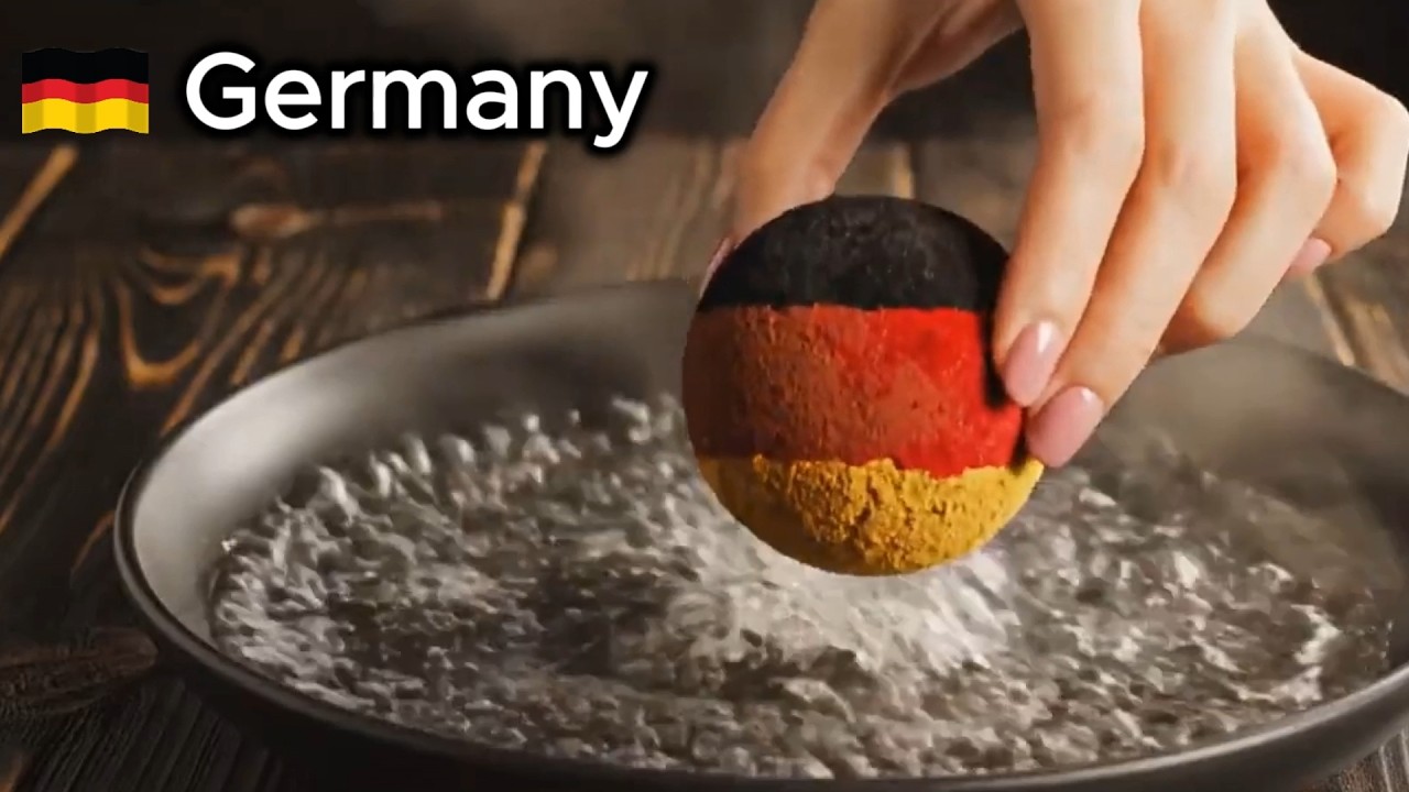 🌍 Which Country Wins? Satisfying Flag Reveals & Food ASMR Compilation
