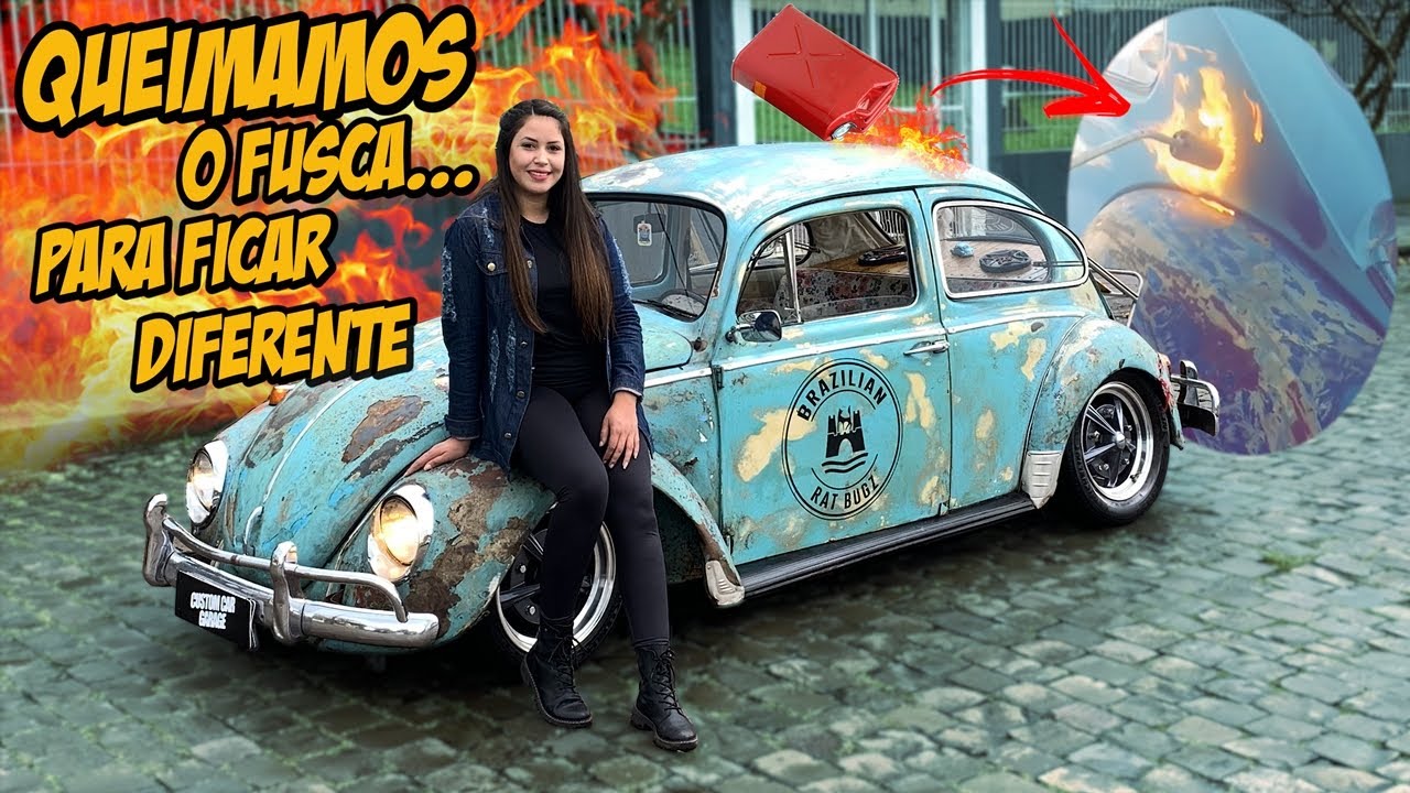 GAÚCHA DO FUSCA! ELA QUEIMOU O FUSCA PARA DEIXAR RAT! MULHER RATLOOK - 7008FILMS