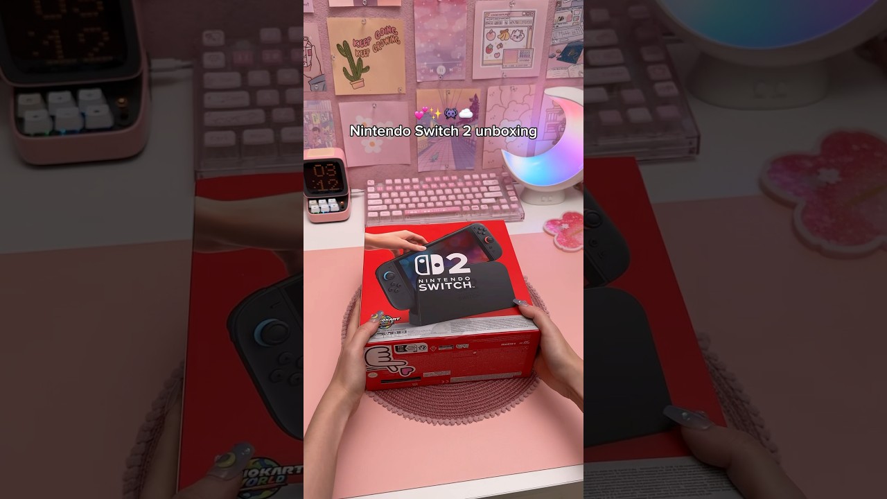 Nintendo Switch 2 Unboxing 😍🎮 Cozy gaming