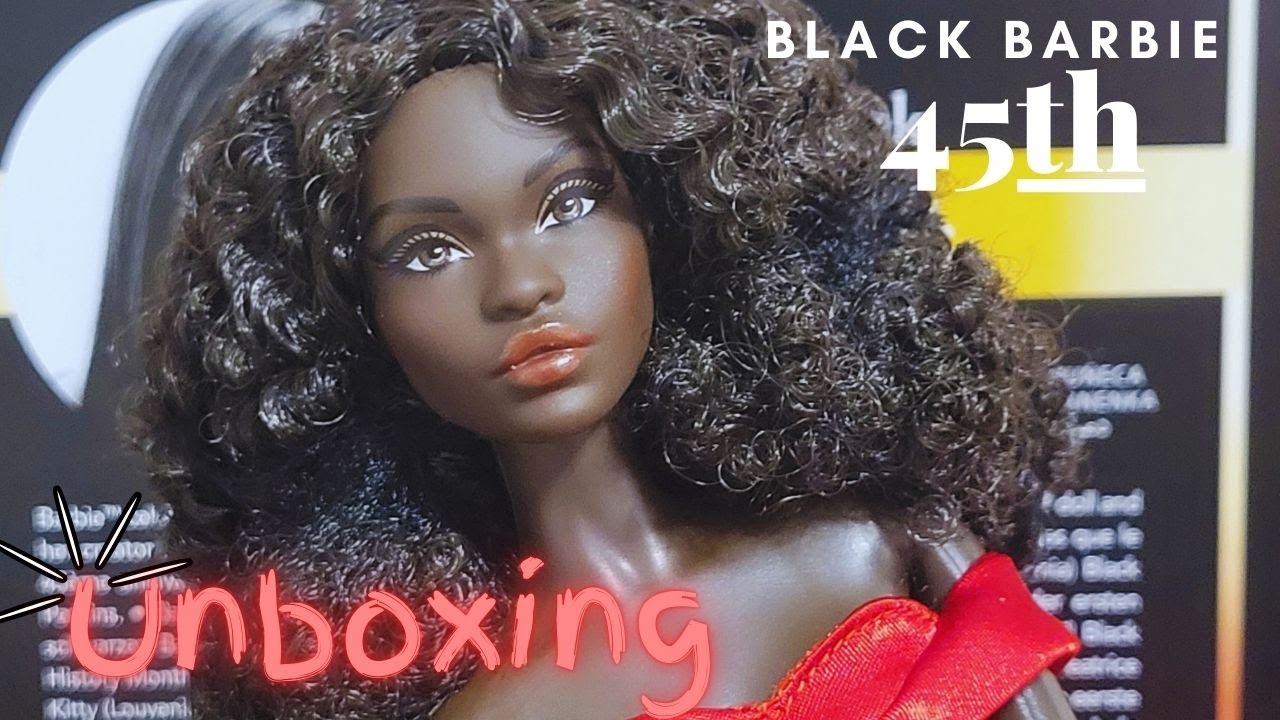 BLACK BARBIE 45TH ANNIVERSARY UNBOXING Y REVISION |#enespañol #unboxing #review #barbie #doll